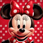 minnie winnie red faded