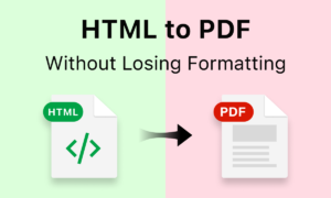 Convert HTML to PDF