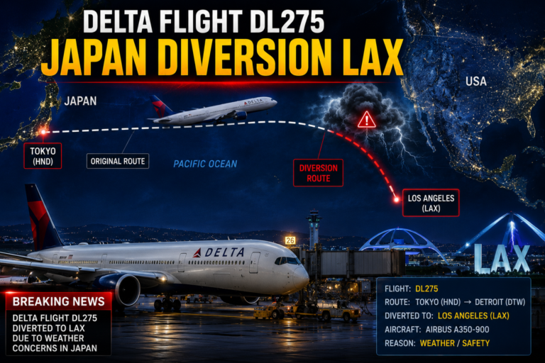 Delta Flight DL275 Japan Diversion LAX Full Analysis